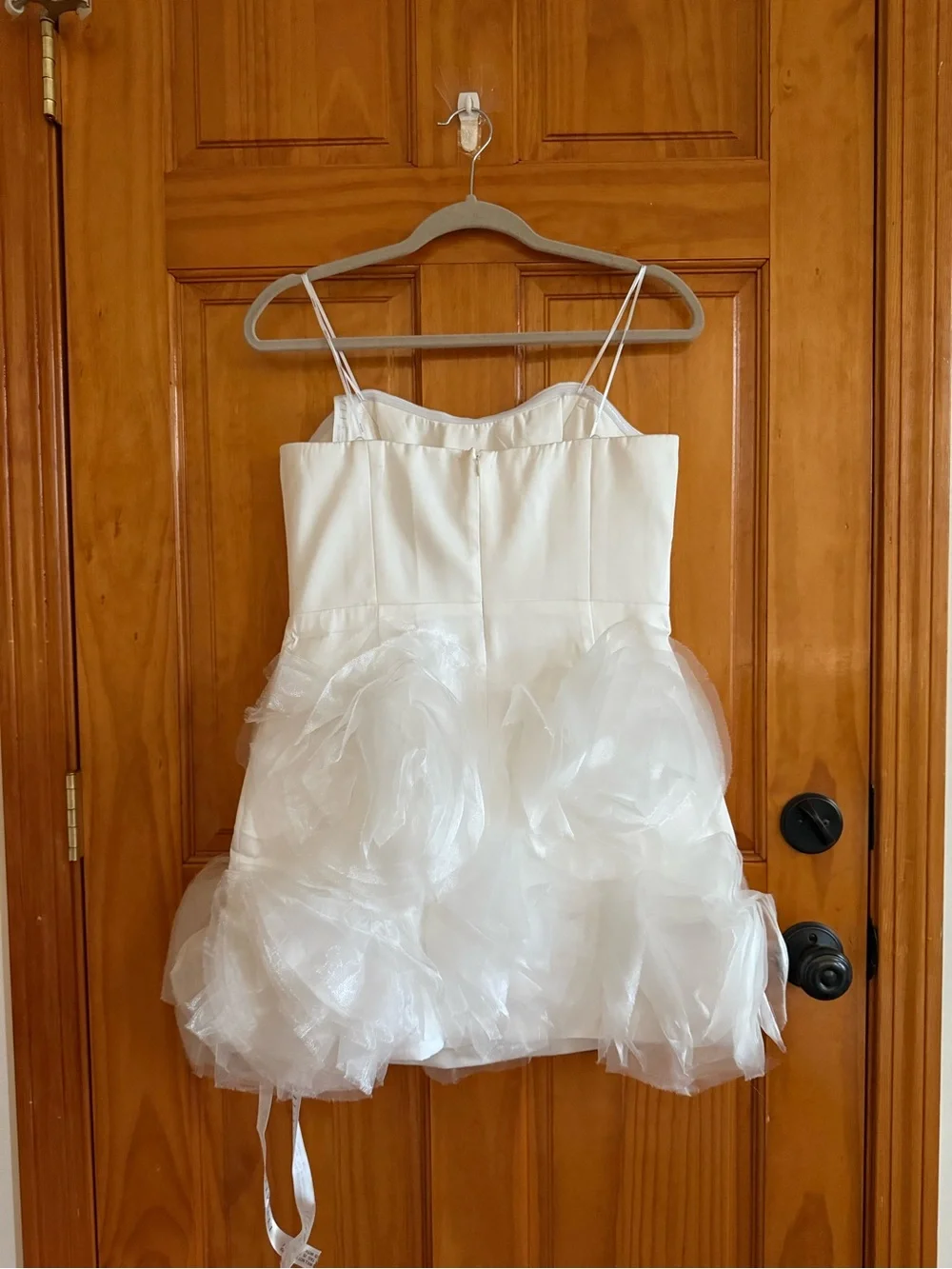 ELLIATT Asher Flower Mini Dress in White / Ivory Size Large NEW